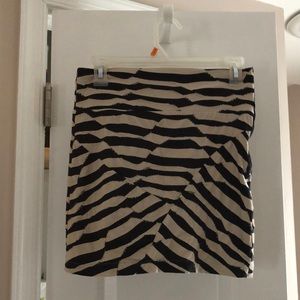 Navy and tan mini skirt excellent condition